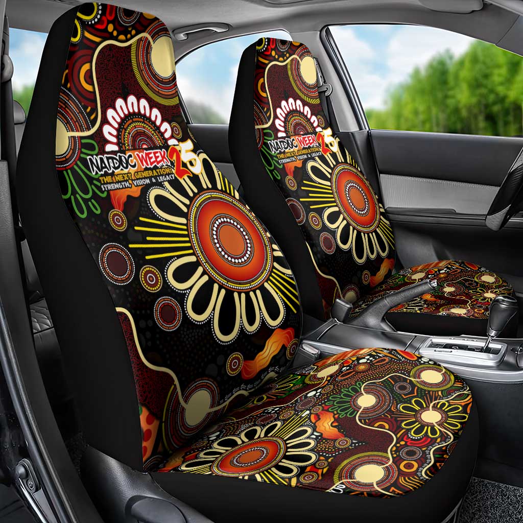 50 Years Aboriginal Patterns Of The Past Car Seat Cover Legacy NAIDOC 2025