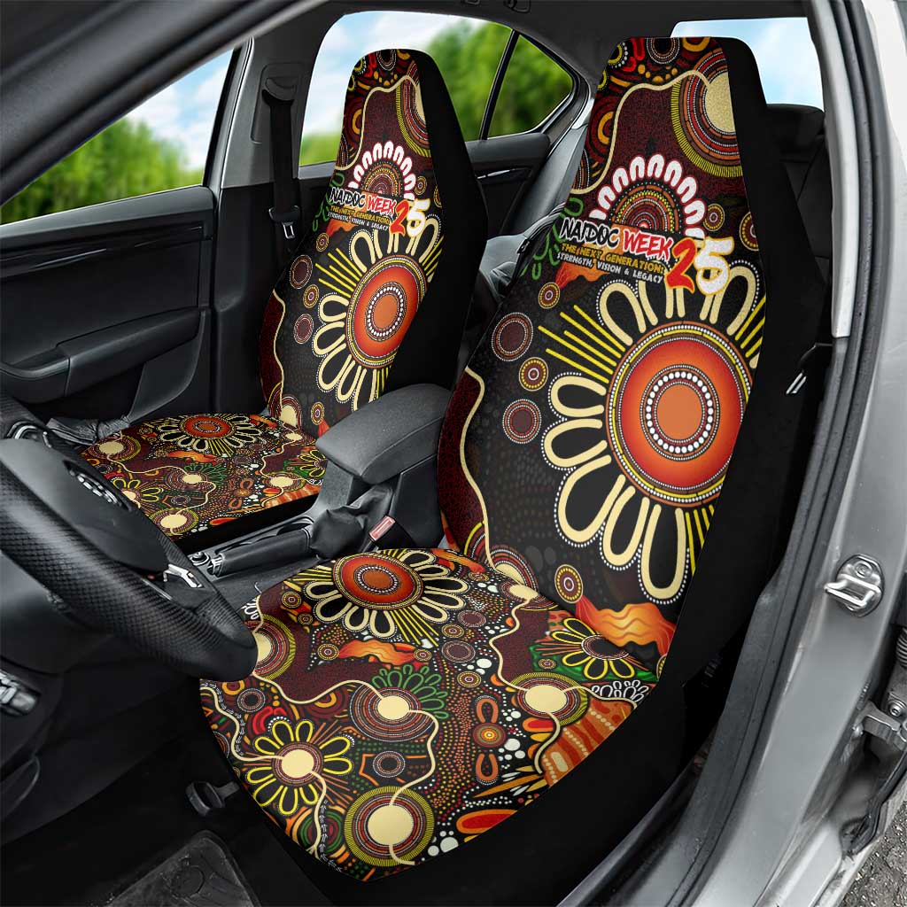 50 Years Aboriginal Patterns Of The Past Car Seat Cover Legacy NAIDOC 2025