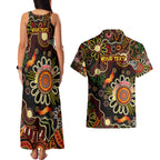 Personalised 50 Years Aboriginal Patterns Of The Past Couples Matching Tank Maxi Dress and Hawaiian Shirt Legacy NAIDOC 2025