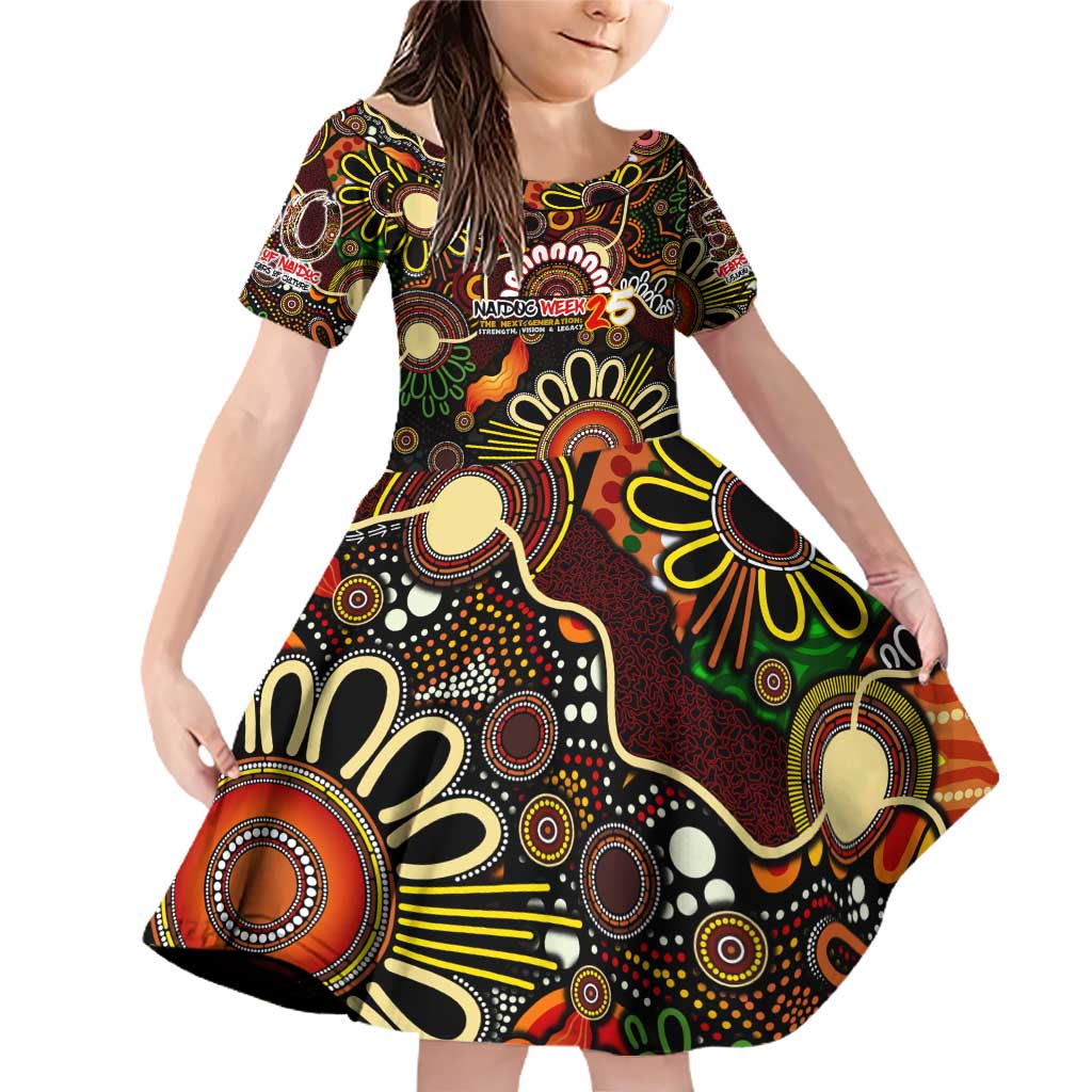 Personalised 50 Years Aboriginal Patterns Of The Past Family Matching Off Shoulder Short Dress and Hawaiian Shirt Legacy NAIDOC 2025