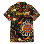 Personalised 50 Years Aboriginal Patterns Of The Past Family Matching Off Shoulder Short Dress and Hawaiian Shirt Legacy NAIDOC 2025
