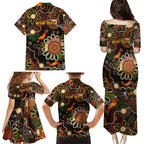 Personalised 50 Years Aboriginal Patterns Of The Past Family Matching Puletasi and Hawaiian Shirt Legacy NAIDOC 2025