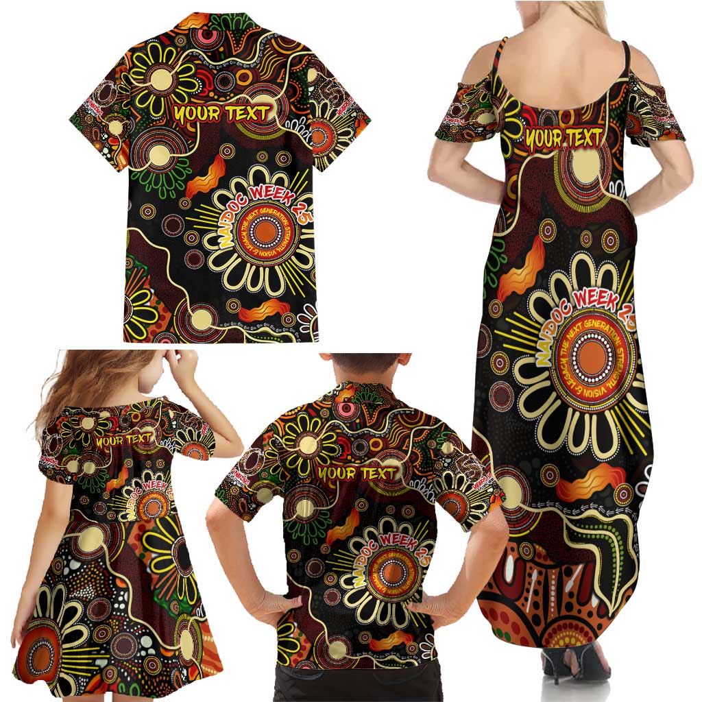 Personalised 50 Years Aboriginal Patterns Of The Past Family Matching Summer Maxi Dress and Hawaiian Shirt Legacy NAIDOC 2025
