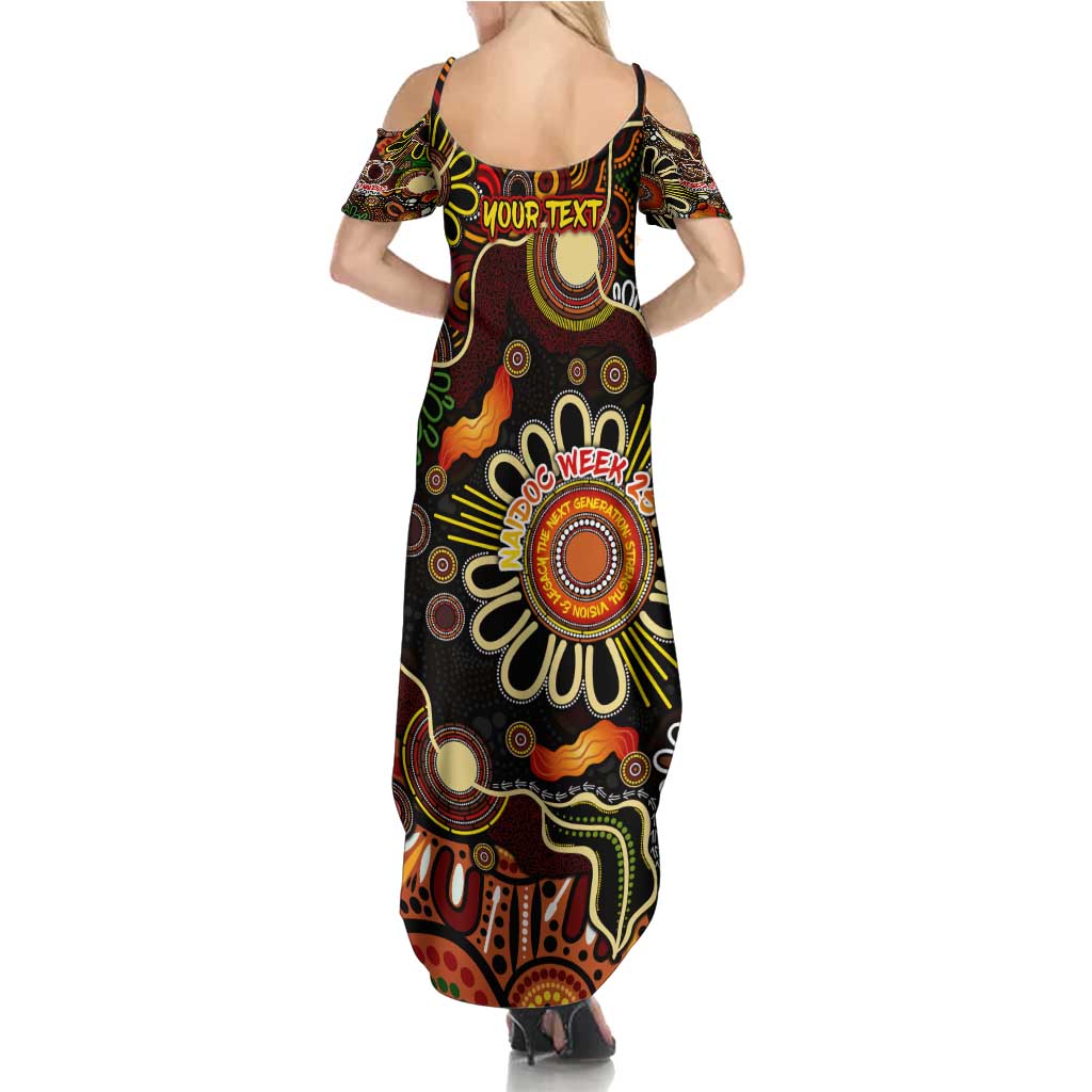 Personalised 50 Years Aboriginal Patterns Of The Past Family Matching Summer Maxi Dress and Hawaiian Shirt Legacy NAIDOC 2025
