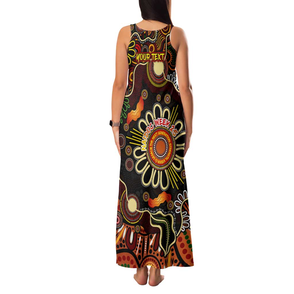 Personalised 50 Years Aboriginal Patterns Of The Past Family Matching Tank Maxi Dress and Hawaiian Shirt Legacy NAIDOC 2025