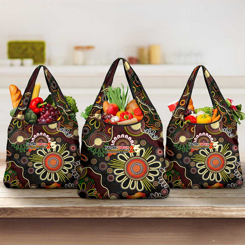 50 Years Aboriginal Patterns Of The Past Grocery Bag Legacy NAIDOC 2025