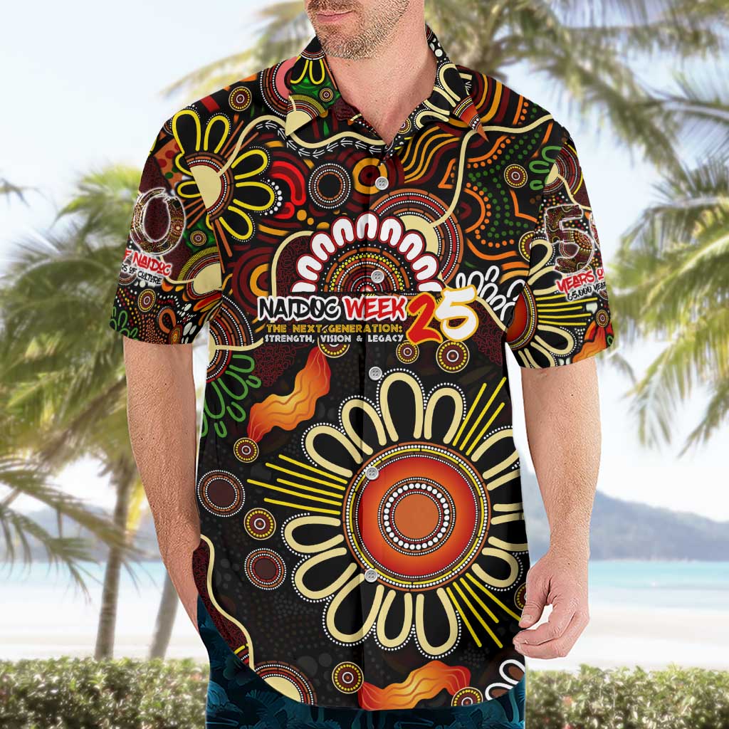 Personalised 50 Years Aboriginal Patterns Of The Past Hawaiian Shirt Legacy NAIDOC 2025
