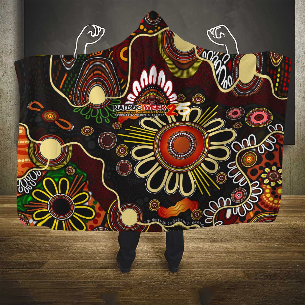 50 Years Aboriginal Patterns Of The Past Hooded Blanket Legacy NAIDOC 2025