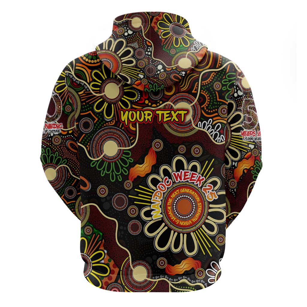 Personalised 50 Years Aboriginal Patterns Of The Past Hoodie Legacy NAIDOC 2025