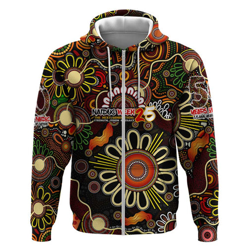 Personalised 50 Years Aboriginal Patterns Of The Past Hoodie Legacy NAIDOC 2025