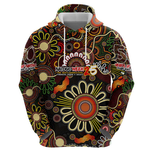 Personalised 50 Years Aboriginal Patterns Of The Past Hoodie Legacy NAIDOC 2025