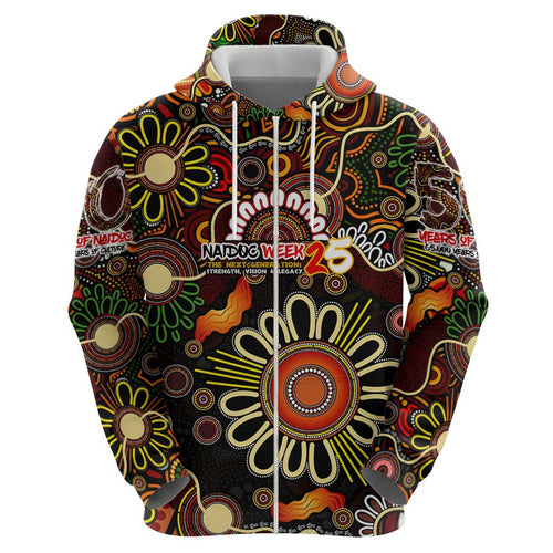 Personalised 50 Years Aboriginal Patterns Of The Past Hoodie Legacy NAIDOC 2025