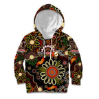 Personalised 50 Years Aboriginal Patterns Of The Past Kid Hoodie Legacy NAIDOC 2025