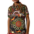 Personalised 50 Years Aboriginal Patterns Of The Past Kid Polo Shirt Legacy NAIDOC 2025