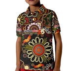 Personalised 50 Years Aboriginal Patterns Of The Past Kid Polo Shirt Legacy NAIDOC 2025
