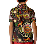 Personalised 50 Years Aboriginal Patterns Of The Past Kid Polo Shirt Legacy NAIDOC 2025