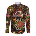 Personalised 50 Years Aboriginal Patterns Of The Past Long Sleeve Button Shirt Legacy NAIDOC 2025