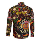 Personalised 50 Years Aboriginal Patterns Of The Past Long Sleeve Button Shirt Legacy NAIDOC 2025