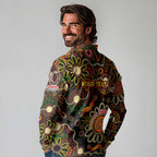 Personalised 50 Years Aboriginal Patterns Of The Past Long Sleeve Polo Shirt Legacy NAIDOC 2025