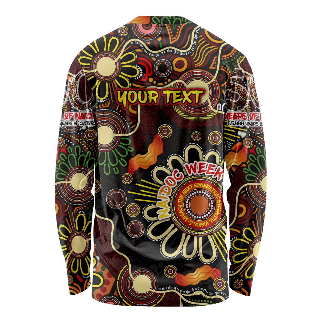 Personalised 50 Years Aboriginal Patterns Of The Past Long Sleeve Shirt Legacy NAIDOC 2025
