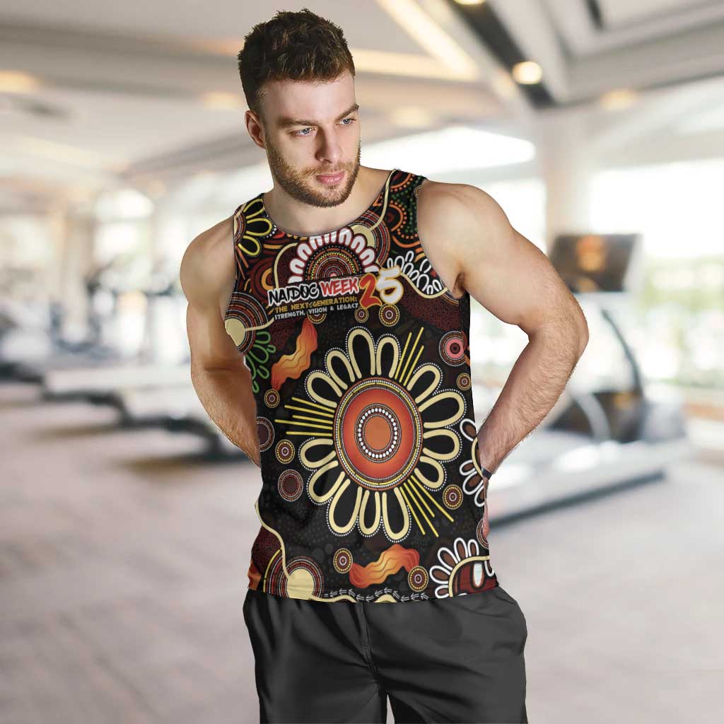 Personalised 50 Years Aboriginal Patterns Of The Past Men Tank Top Legacy NAIDOC 2025