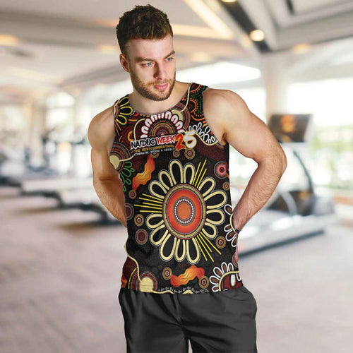 Personalised 50 Years Aboriginal Patterns Of The Past Men Tank Top Legacy NAIDOC 2025