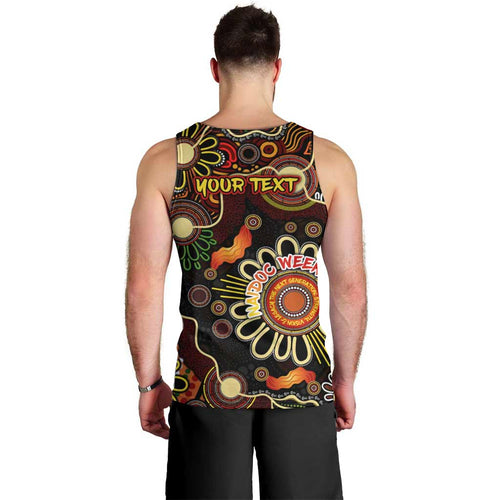 Personalised 50 Years Aboriginal Patterns Of The Past Men Tank Top Legacy NAIDOC 2025