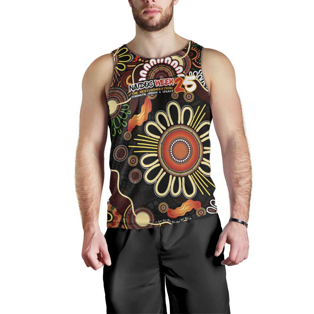 Personalised 50 Years Aboriginal Patterns Of The Past Men Tank Top Legacy NAIDOC 2025