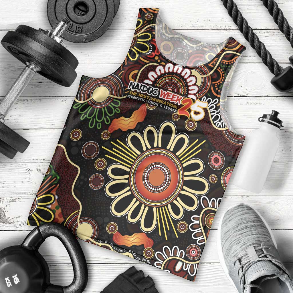 Personalised 50 Years Aboriginal Patterns Of The Past Men Tank Top Legacy NAIDOC 2025
