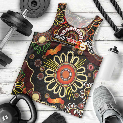 Personalised 50 Years Aboriginal Patterns Of The Past Men Tank Top Legacy NAIDOC 2025