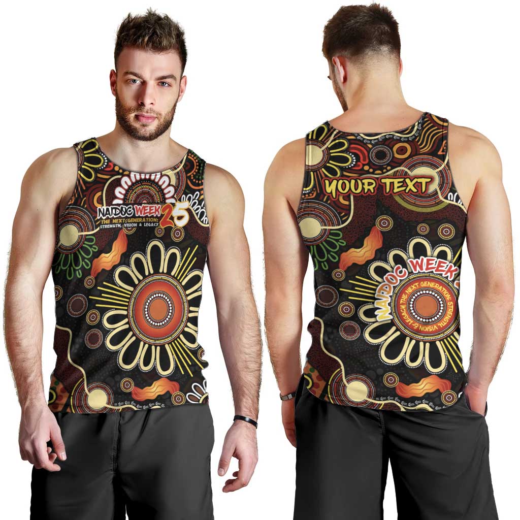 Personalised 50 Years Aboriginal Patterns Of The Past Men Tank Top Legacy NAIDOC 2025