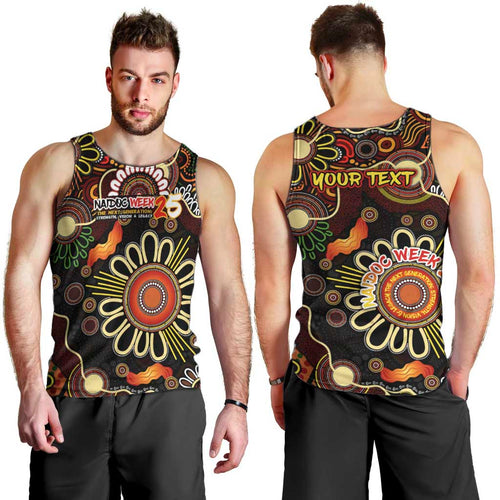 Personalised 50 Years Aboriginal Patterns Of The Past Men Tank Top Legacy NAIDOC 2025