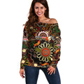 Personalised 50 Years Aboriginal Patterns Of The Past Off Shoulder Sweater Legacy NAIDOC 2025
