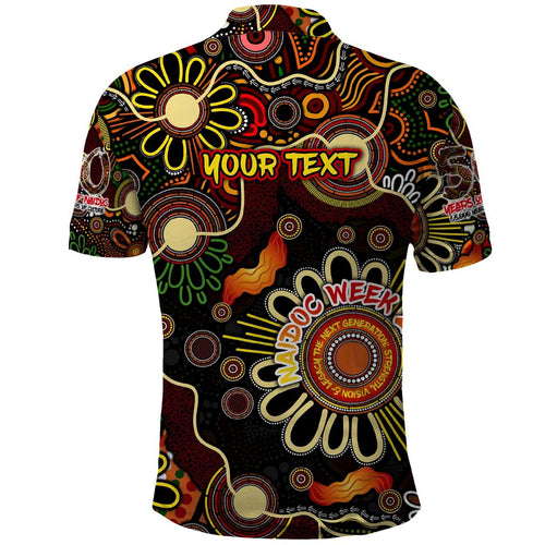 Personalised 50 Years Aboriginal Patterns Of The Past Polo Shirt Legacy NAIDOC 2025