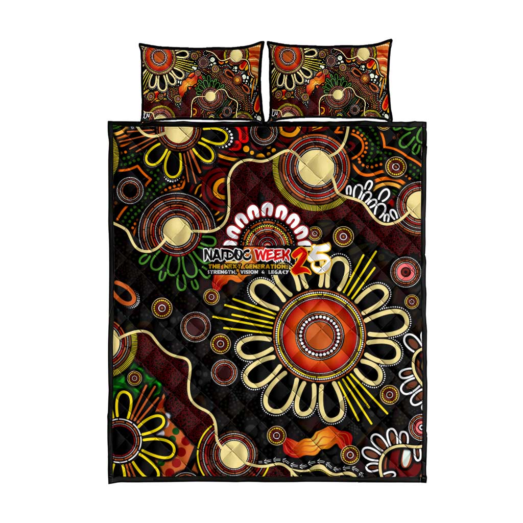 50 Years Aboriginal Patterns Of The Past Quilt Bed Set Legacy NAIDOC 2025