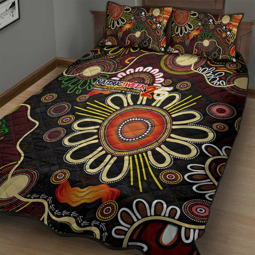 50 Years Aboriginal Patterns Of The Past Quilt Bed Set Legacy NAIDOC 2025