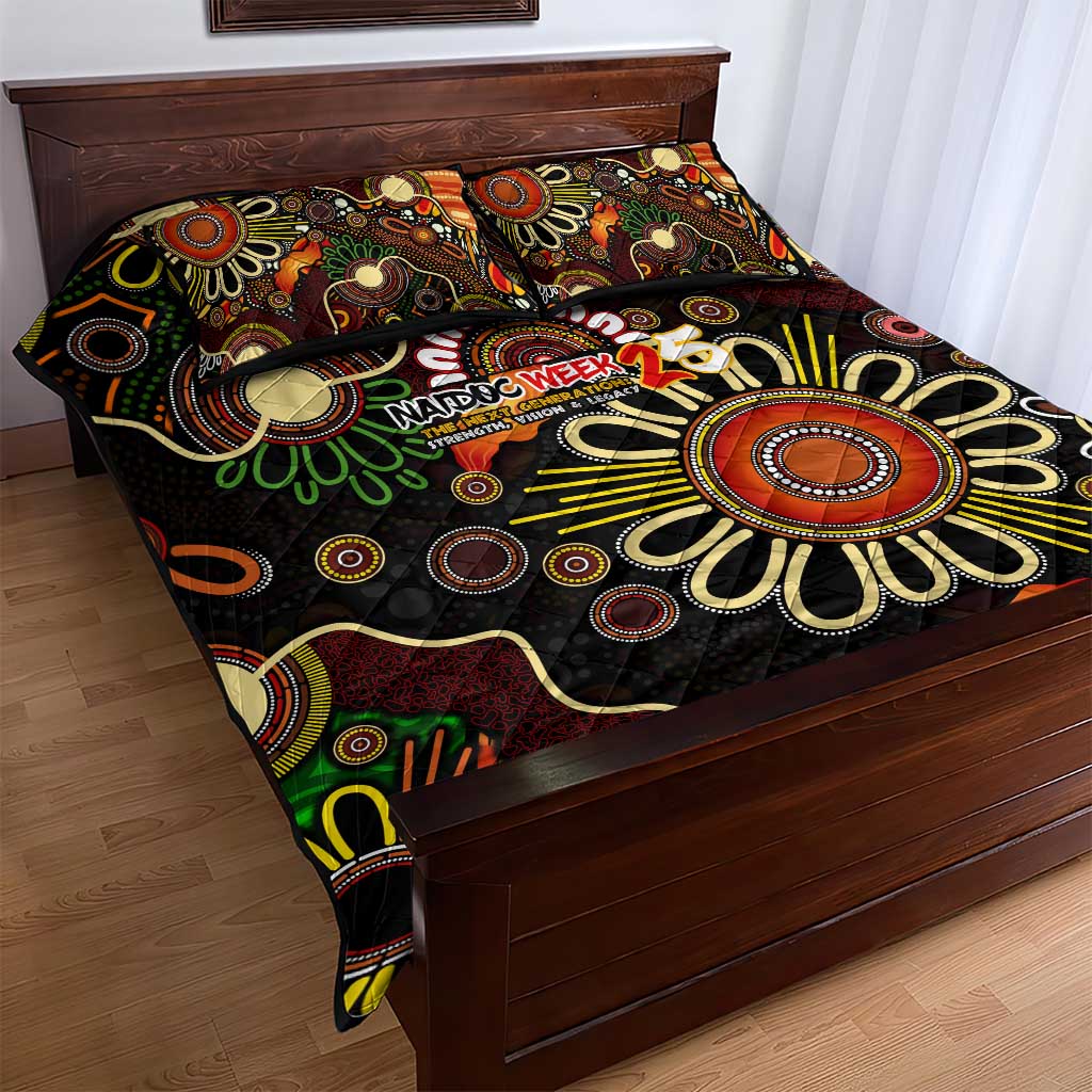 50 Years Aboriginal Patterns Of The Past Quilt Bed Set Legacy NAIDOC 2025