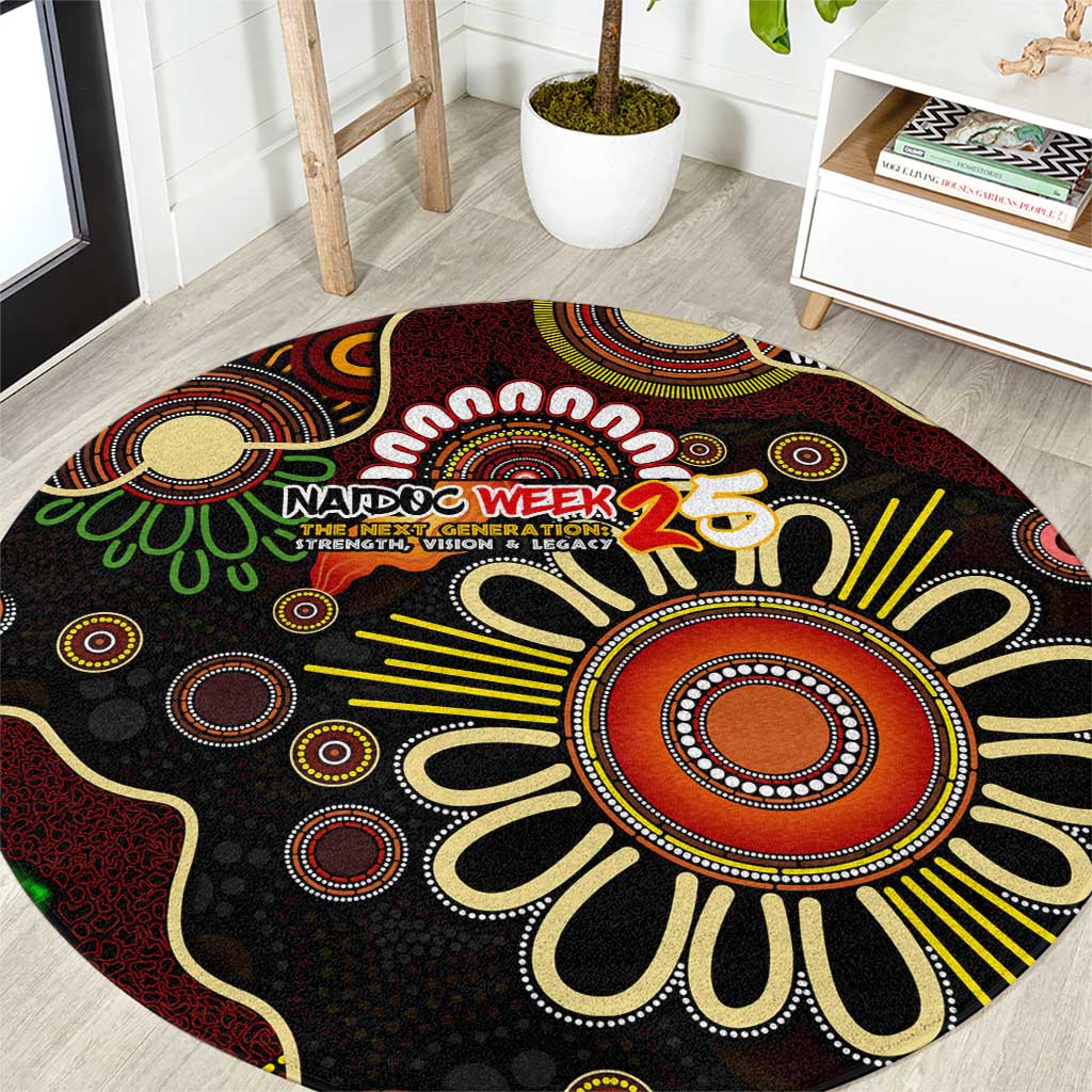 50 Years Aboriginal Patterns Of The Past Round Carpet Legacy NAIDOC 2025