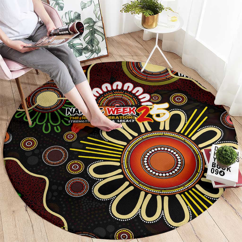 50 Years Aboriginal Patterns Of The Past Round Carpet Legacy NAIDOC 2025