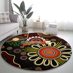 50 Years Aboriginal Patterns Of The Past Round Carpet Legacy NAIDOC 2025
