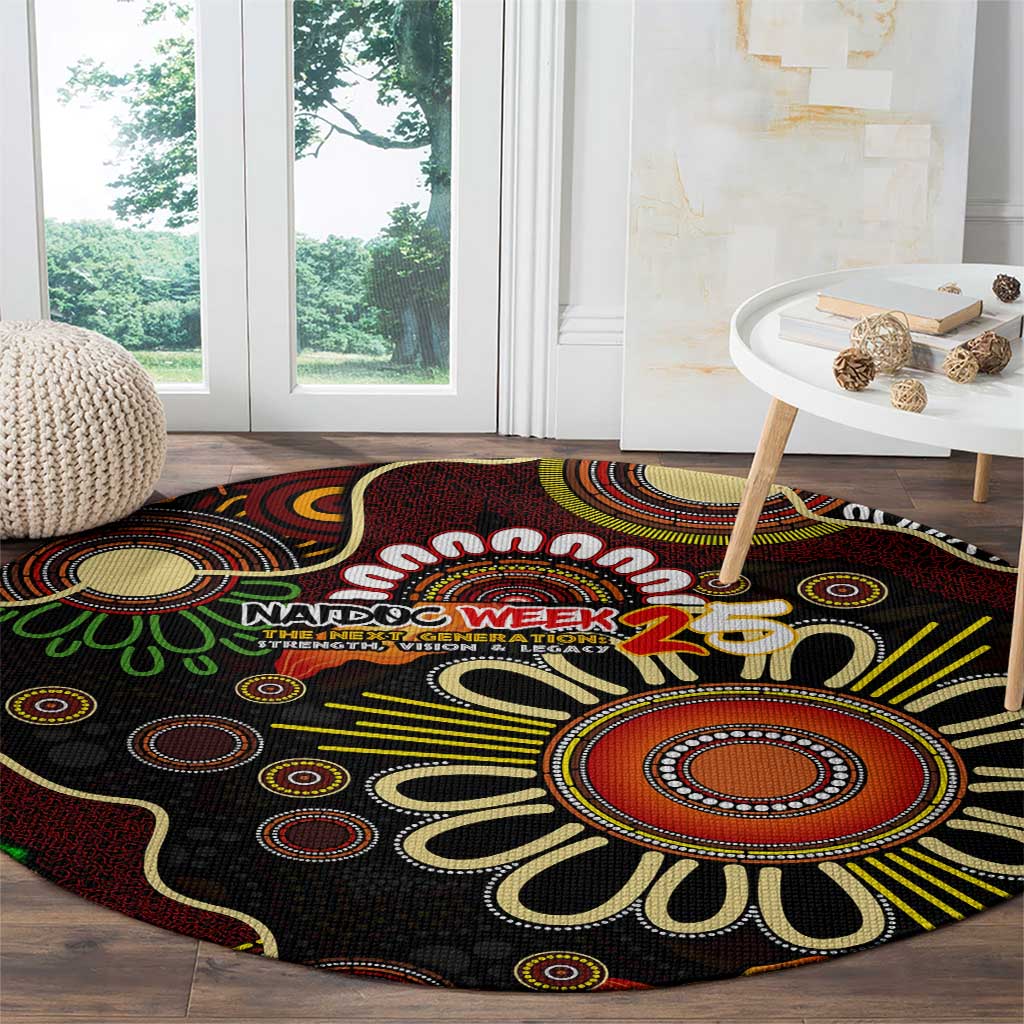 50 Years Aboriginal Patterns Of The Past Round Carpet Legacy NAIDOC 2025