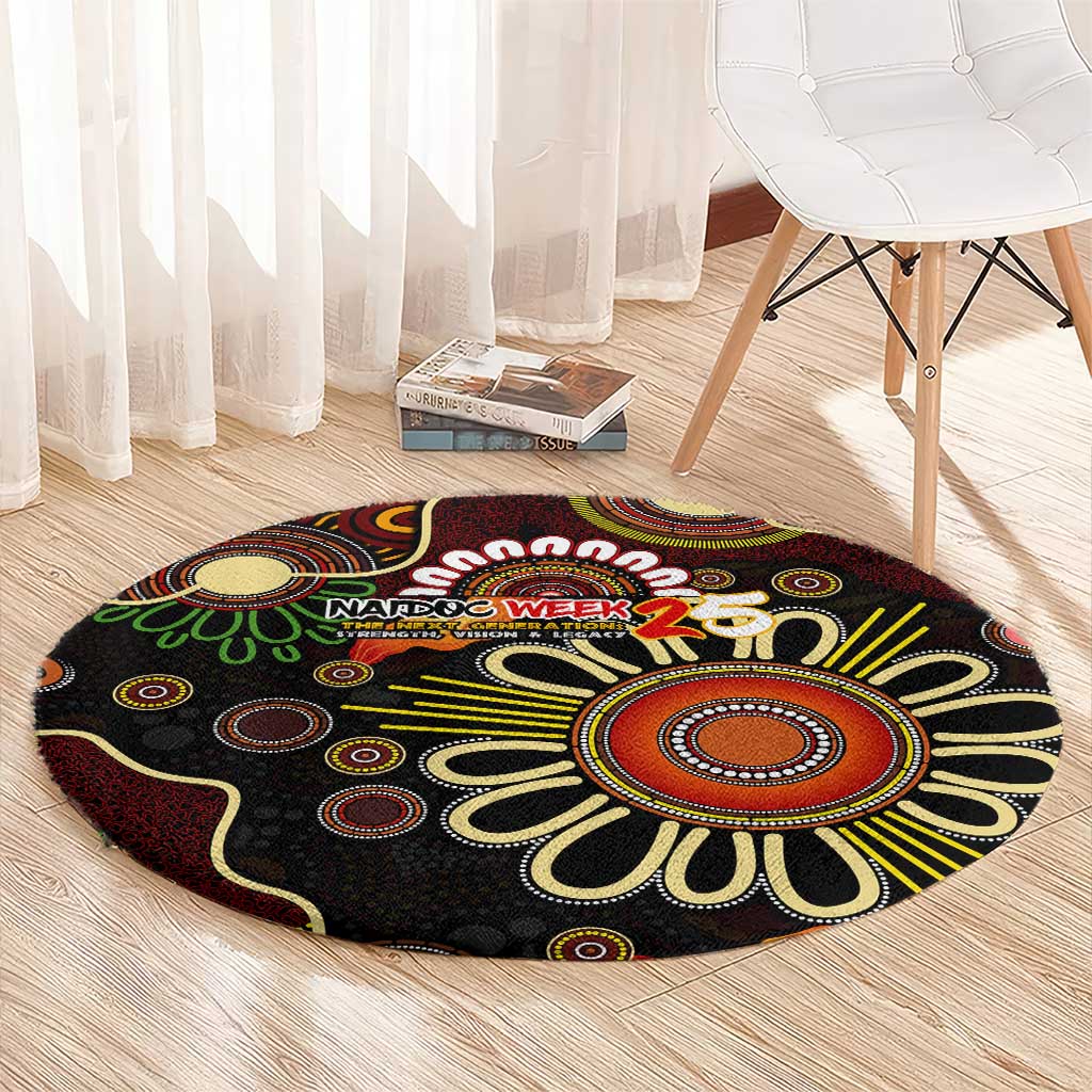 50 Years Aboriginal Patterns Of The Past Round Carpet Legacy NAIDOC 2025