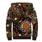 Personalised 50 Years Aboriginal Patterns Of The Past Sherpa Hoodie Legacy NAIDOC 2025