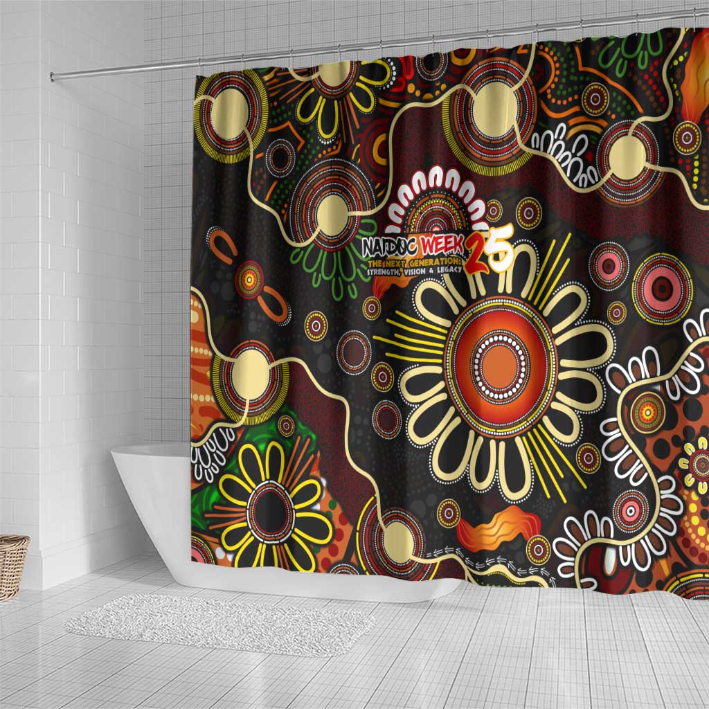 50 Years Aboriginal Patterns Of The Past Shower Curtain Legacy NAIDOC 2025