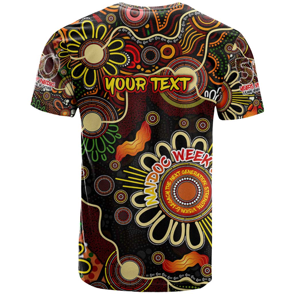 Personalised 50 Years Aboriginal Patterns Of The Past T Shirt Legacy NAIDOC 2025