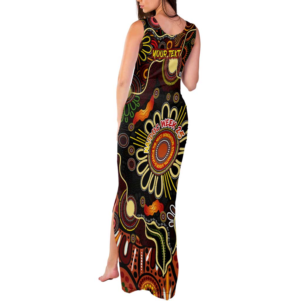 Personalised 50 Years Aboriginal Patterns Of The Past Tank Maxi Dress Legacy NAIDOC 2025