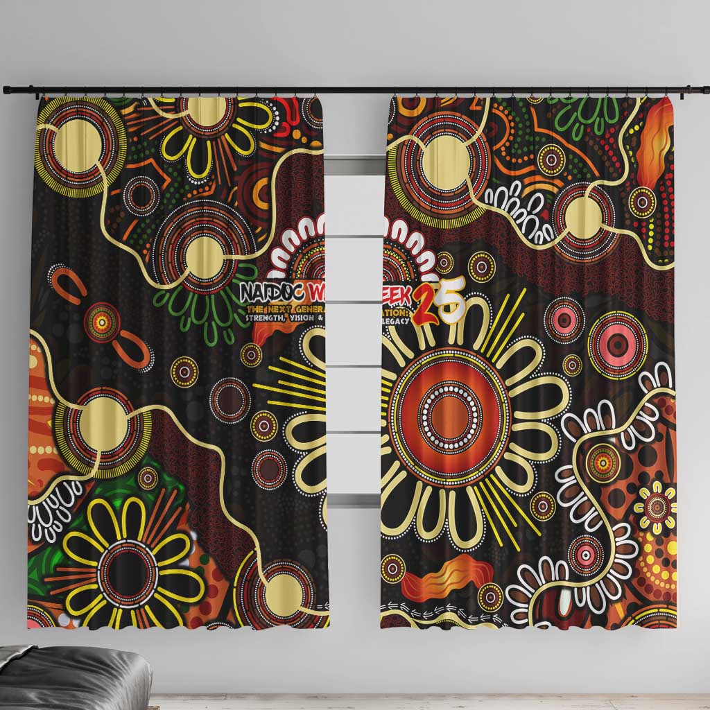 50 Years Aboriginal Patterns Of The Past Window Curtain Legacy NAIDOC 2025
