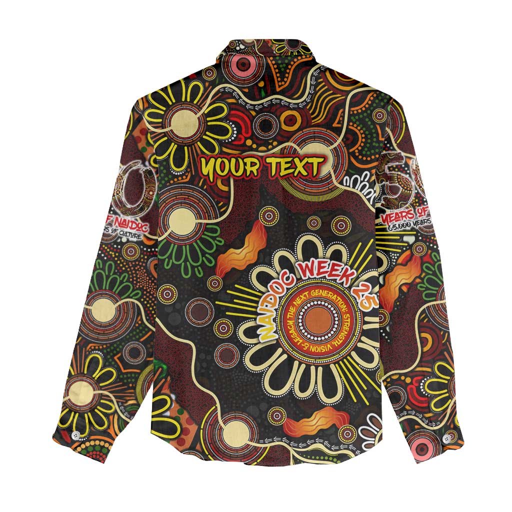 Personalised 50 Years Aboriginal Patterns Of The Past Women Casual Shirt Legacy NAIDOC 2025