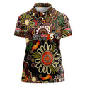 Personalised 50 Years Aboriginal Patterns Of The Past Women Polo Shirt Legacy NAIDOC 2025