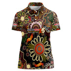 Personalised 50 Years Aboriginal Patterns Of The Past Women Polo Shirt Legacy NAIDOC 2025